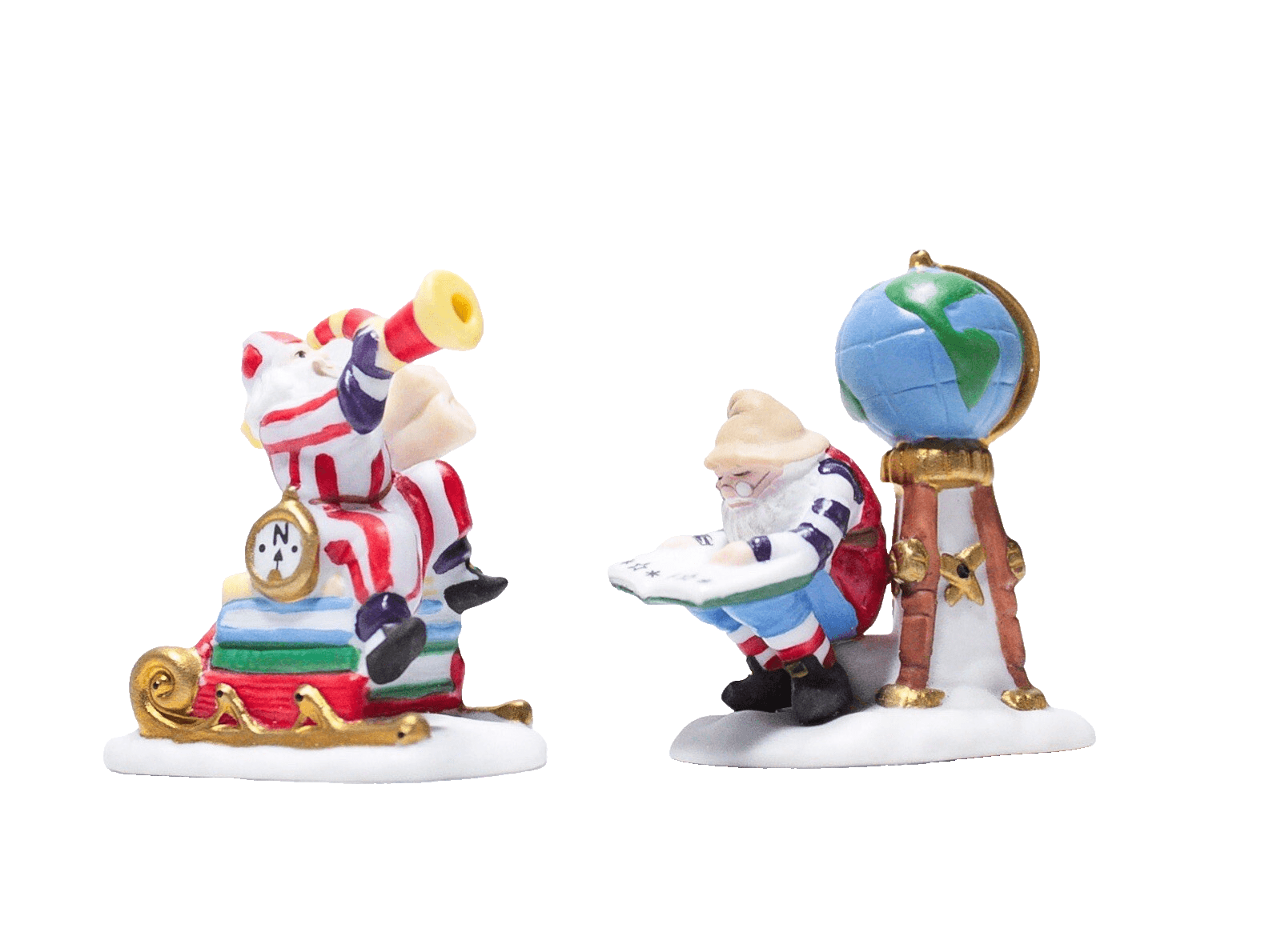 Department 56 "CHARTING SANTA'S COURSE" Christmas Village Accessory w/ Box - Image 1