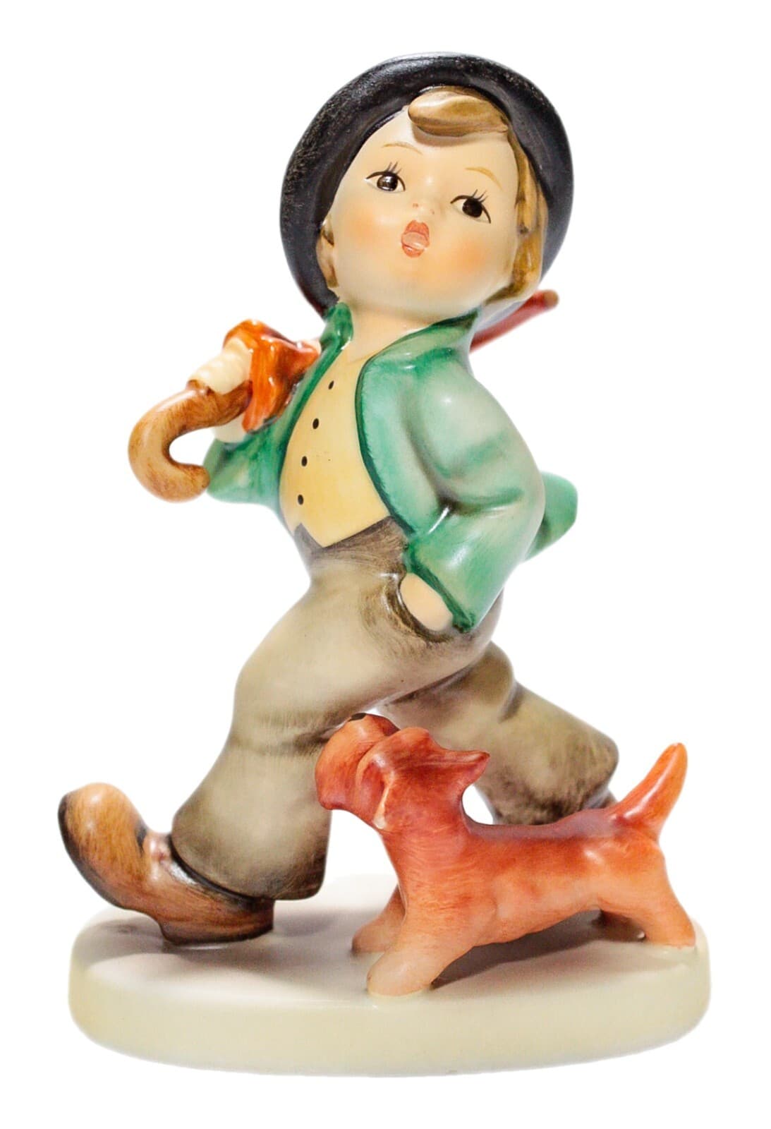 GOEBEL HUMMEL W. Germany "Strolling Along" Hand Painted Porcelain Figurine TMK6 - Image 1