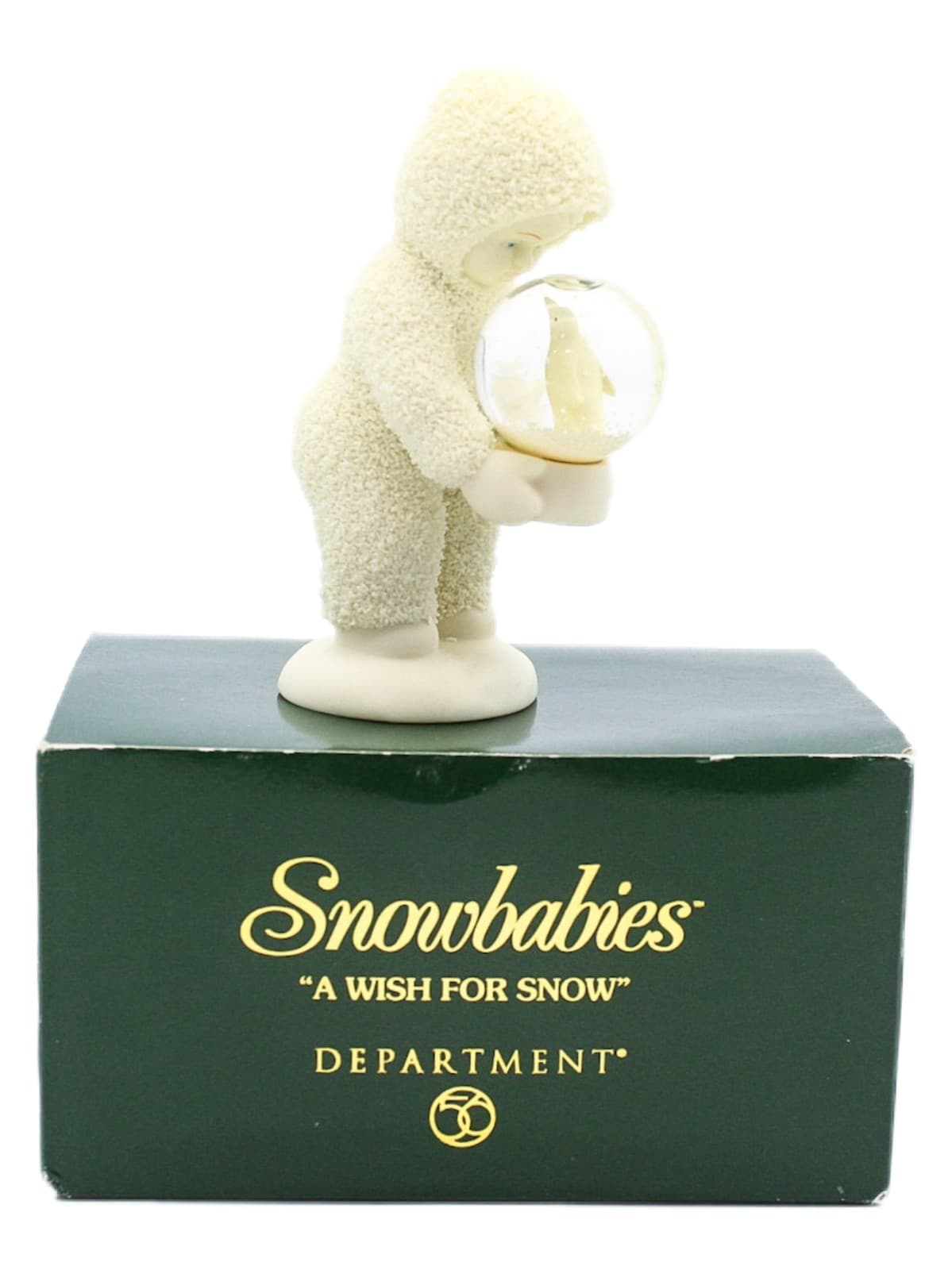 Department 56 Snowbabies A Whish For Snow Porcelain Figurine With Original Box - Image 1