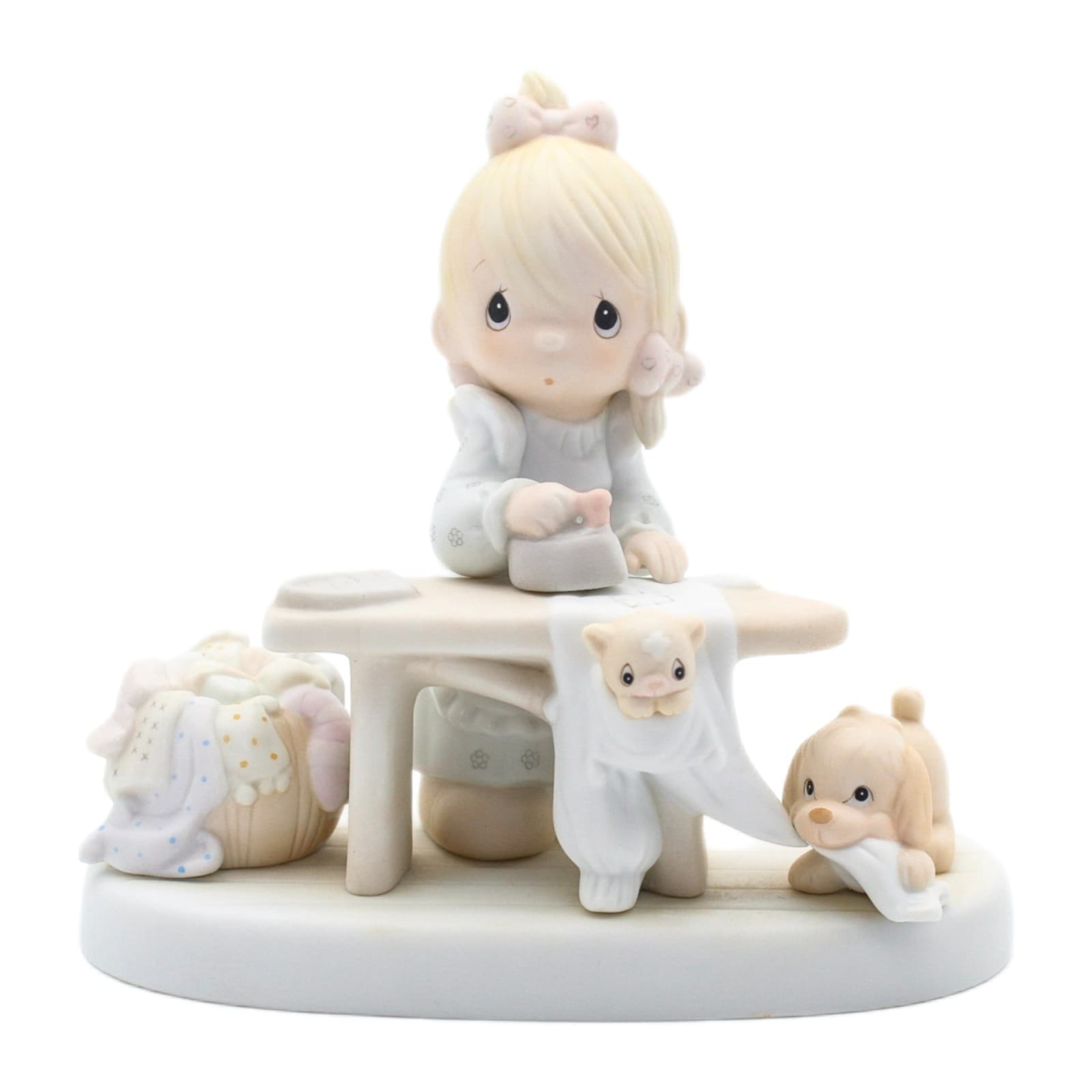 Precious Moments Press On Enesco Porcelain Figurine 1982 - Image 1