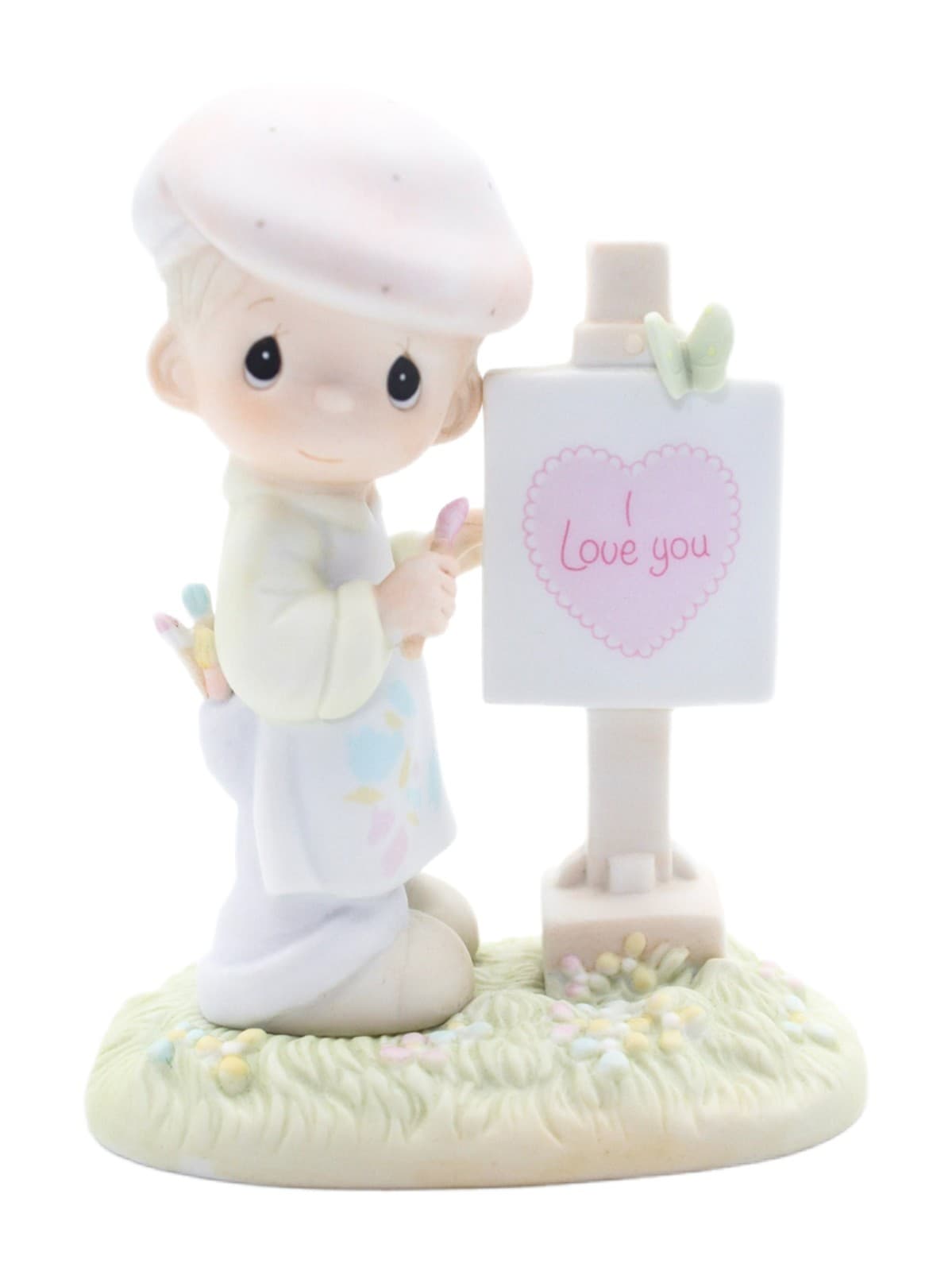 Precious Moments Loving You Dear Valentine Enesco Porcelain Figurine 1986 - Image 1