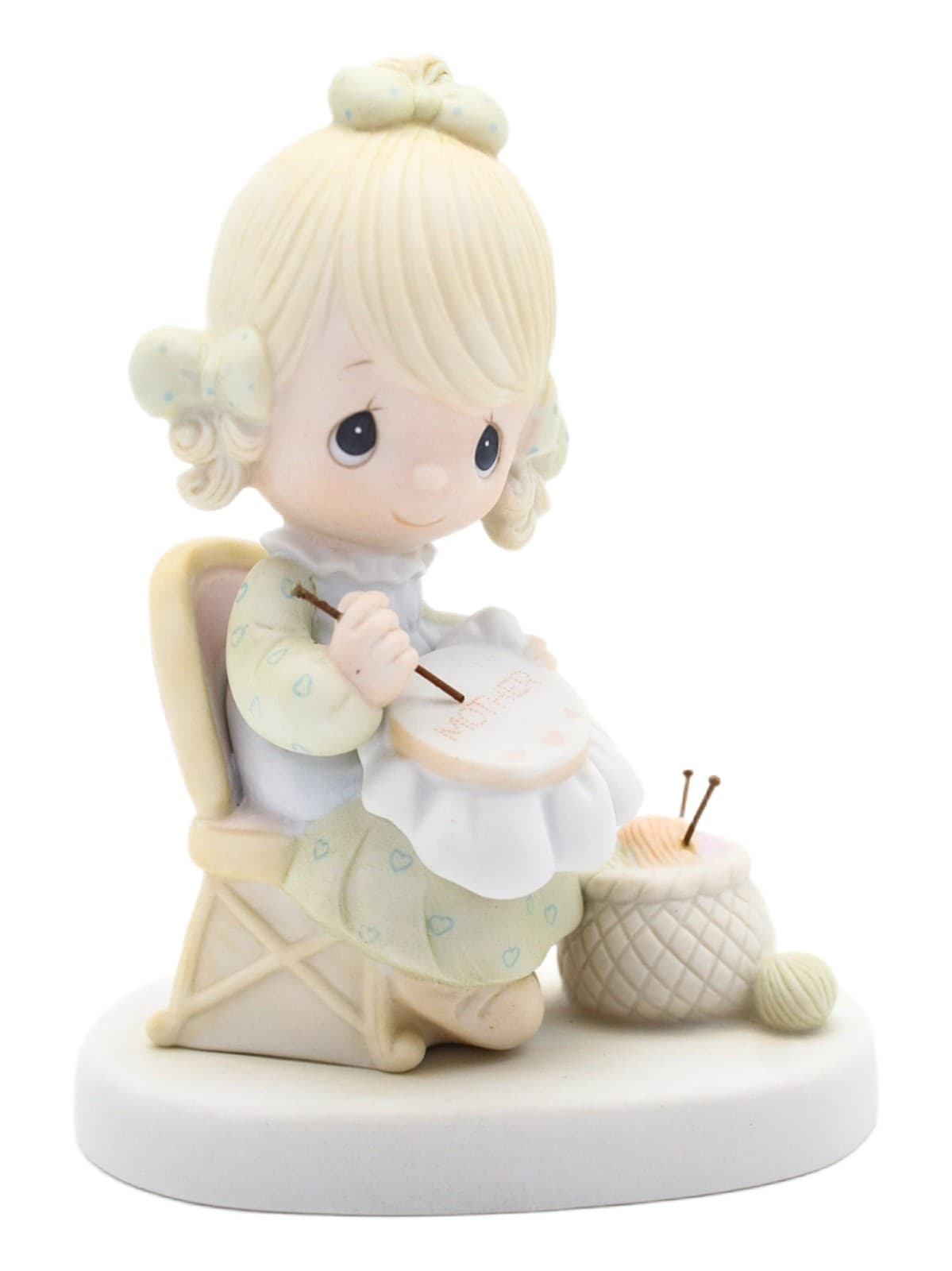 Precious Moments Mother Sew Dear Enesco Porcelain Figurine 1979 - Image 1
