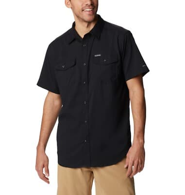 Columbia Men's Big & Tall Utilizer II Solid Short Sleeve Shirt, ICY Morn, 3X B&T - Image 1