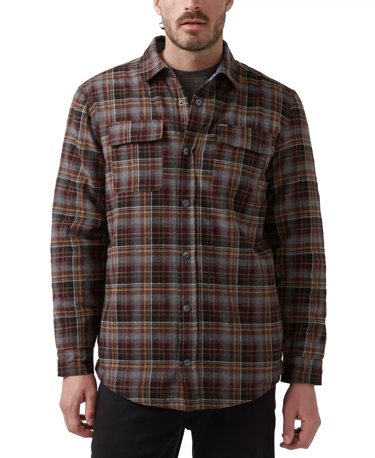 BUFFALO DAVID BITTON SHERPA-LINED SOQER MENS MEDIUM SHIRT/JACKET - Image 1