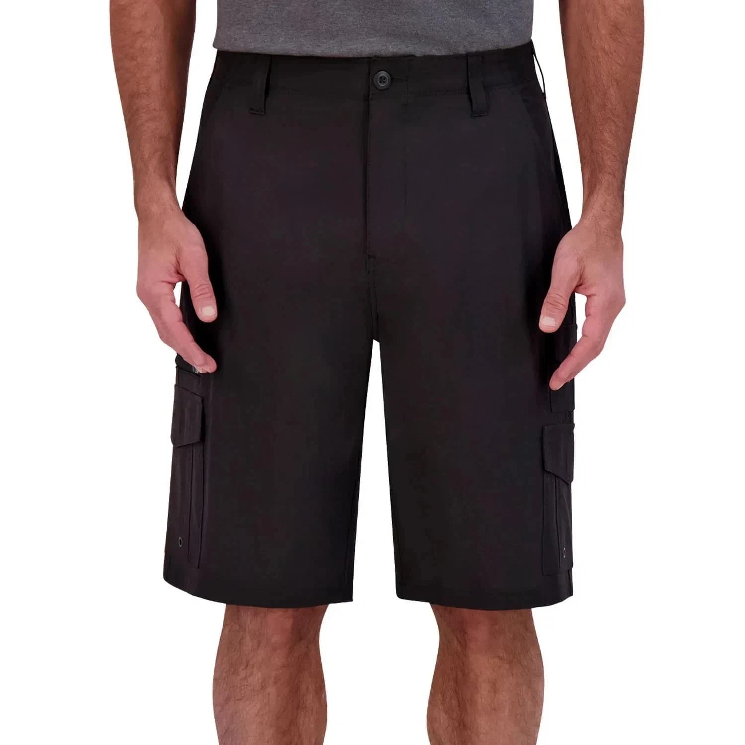 Iron Co. Stretch Hybrid Cargo Short Size 40 Black - Image 1