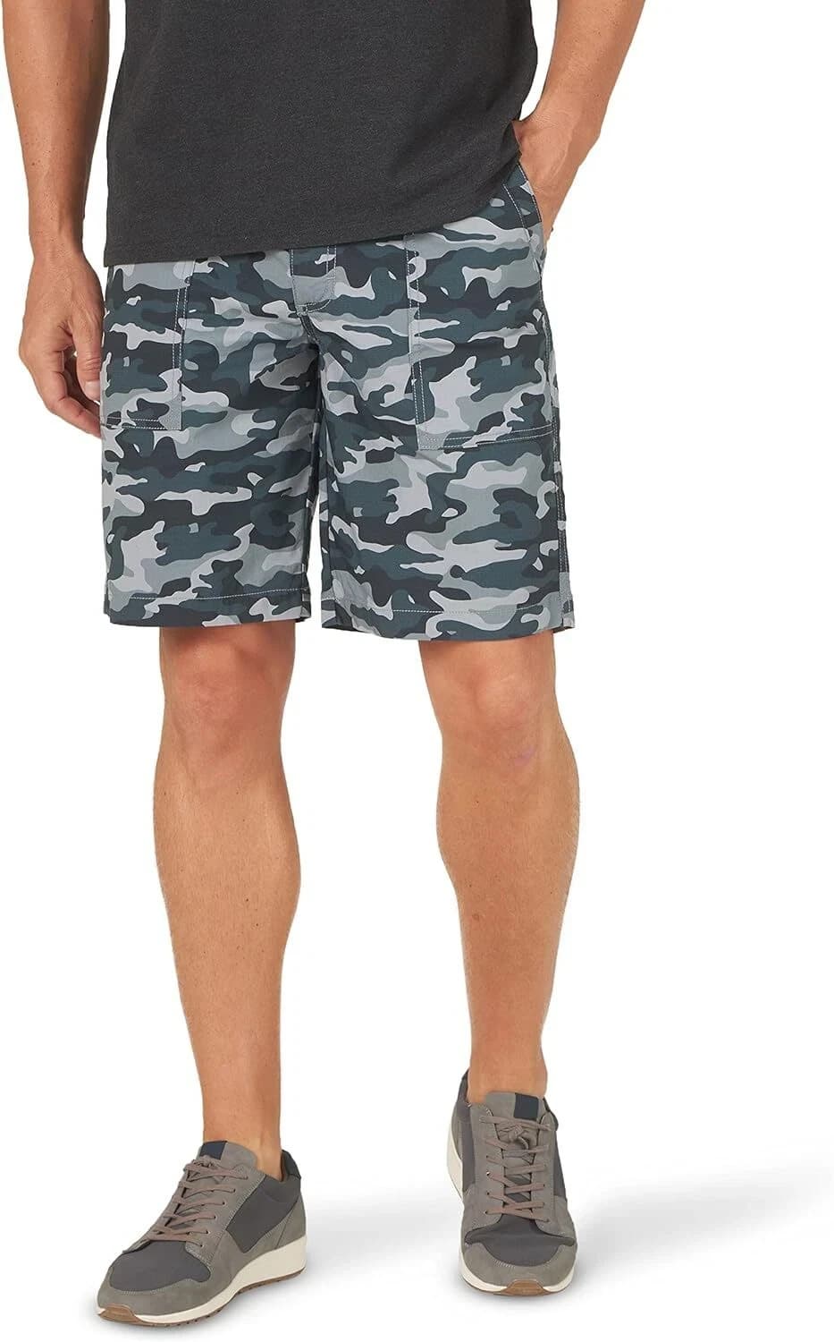 Lee Men's Extreme Motion Deep Pocket Utility Shorts - 36 - Grey Camo - Image 1