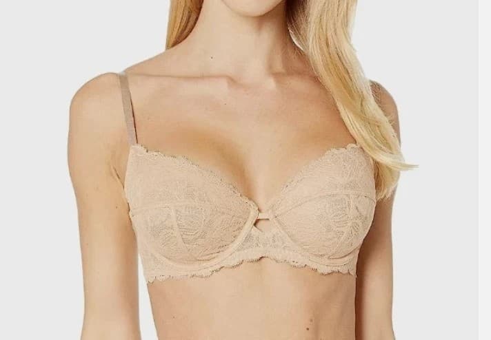 NEW 42C Calvin Klein Seductive Comfort Unlined Lace Bra QF1741-265 - Image 1