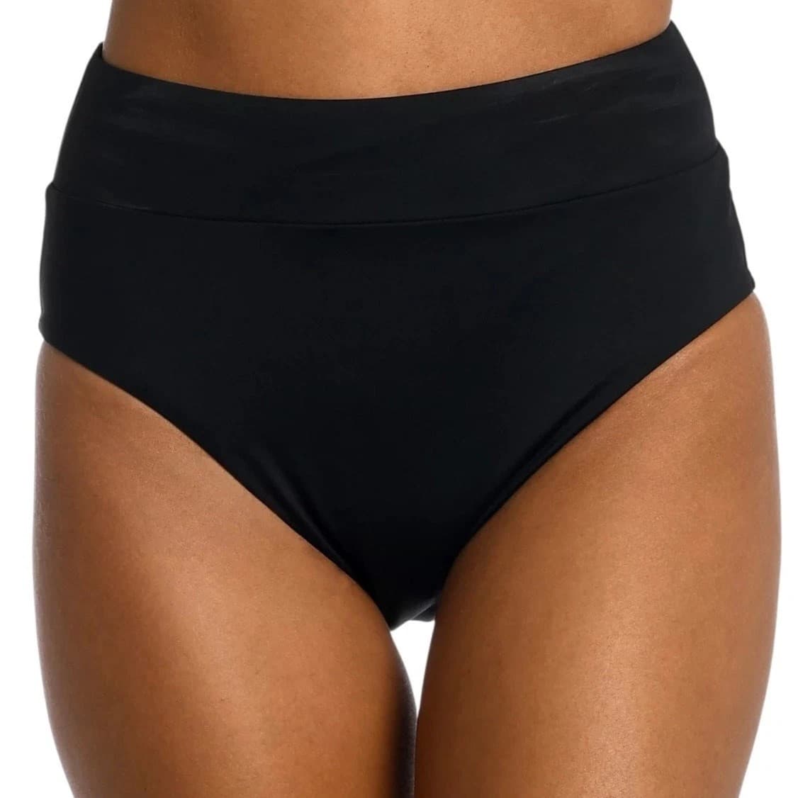 La Blanca Women's Island Goddess High Waist Bikini Swimsuit Bottom Black Sz 18W - Image 1