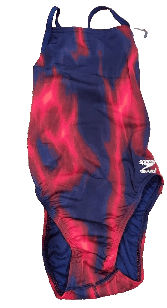Speedo Swimsuit Endurance Racing New Tag Black Blue Red Suit Woman 28 - Image 1