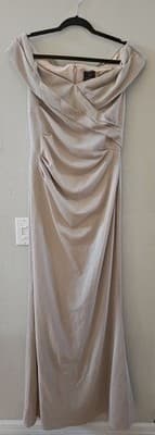 Adrianna Papell off the shoulder dress - Image 1