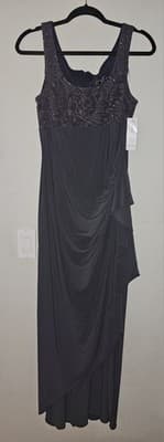 Alex Evenings Sleeveless Dress, Smoke, Size 10 - Image 1