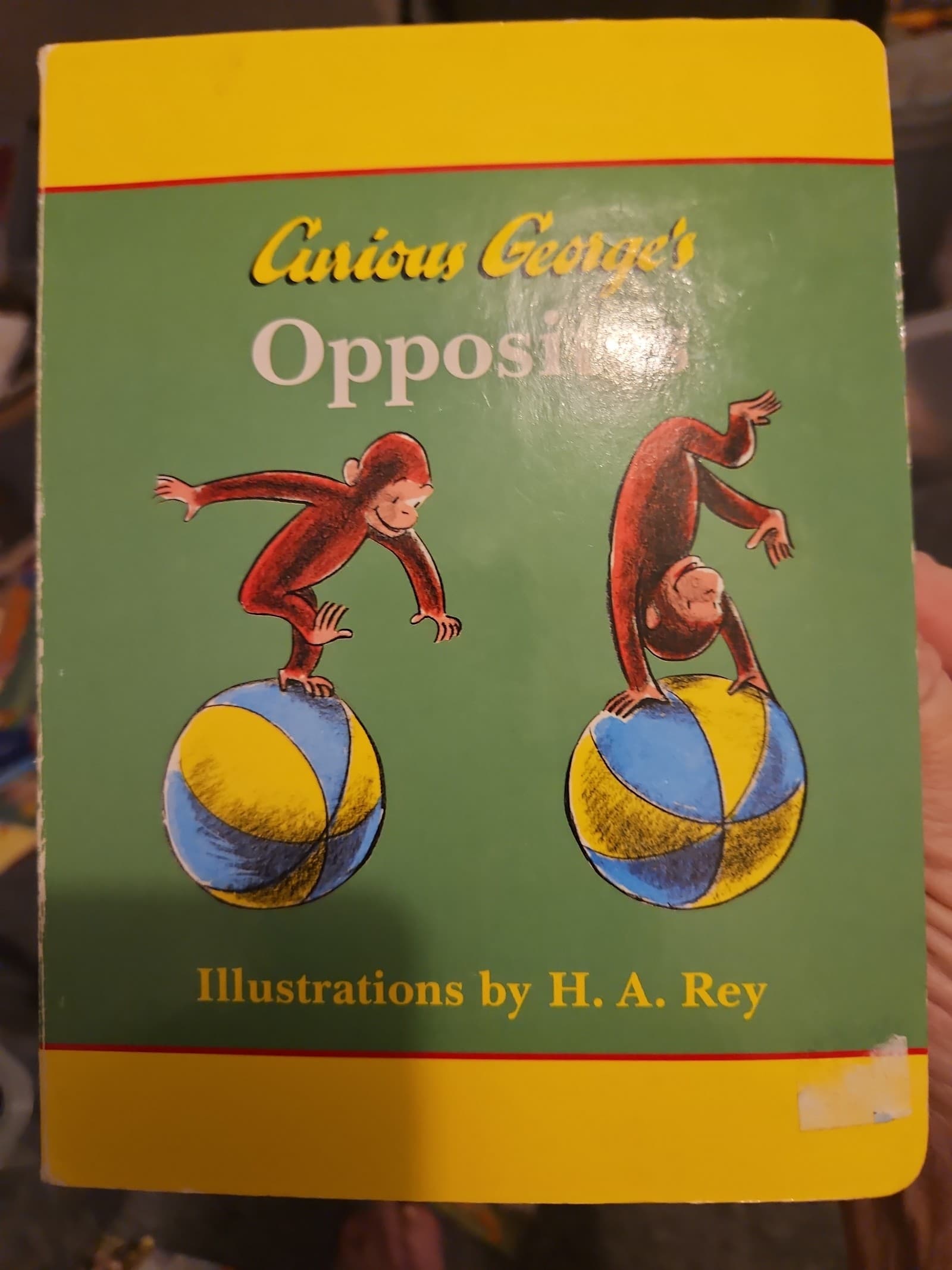 Curious zgeorge's opposites. Board book. Buy 3 books, get 1 free - Image 1