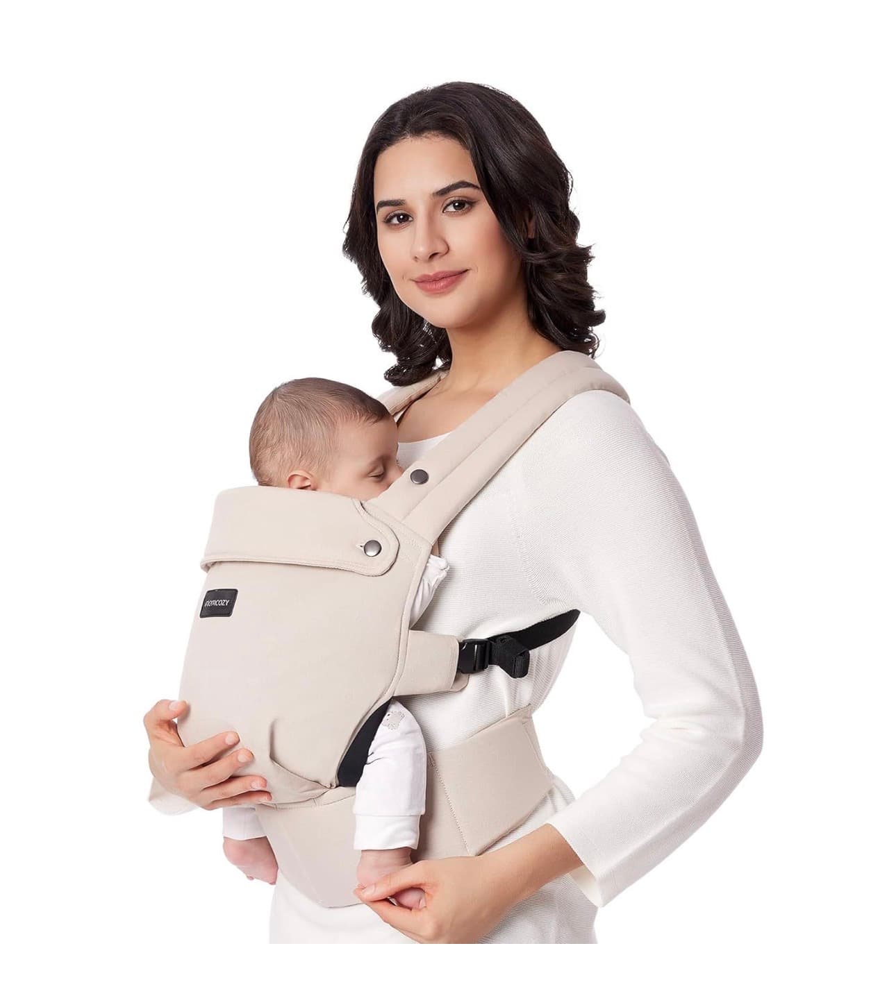Momcozy Baby 3 in 1 Baby Carrier Ergonomic Design Beige - Image 1