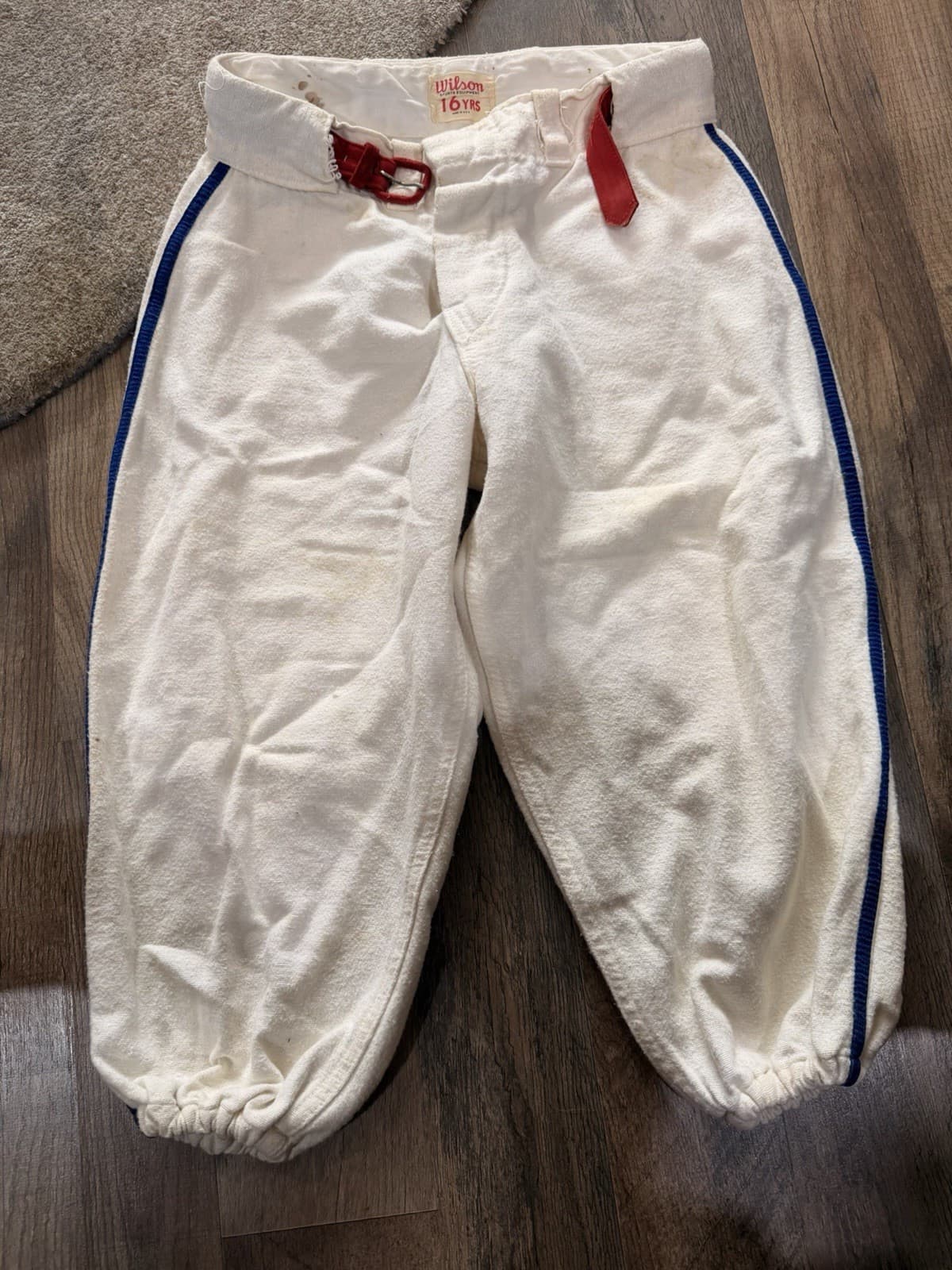 Vintage Wilson Football Pants Youth 16 USA Made Retro Athletic Uniform