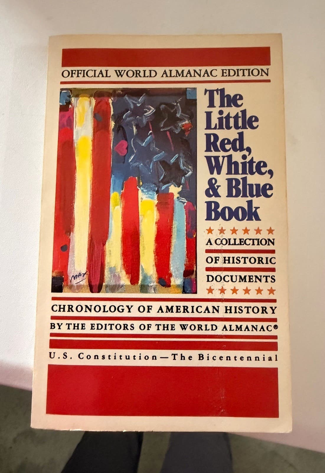 The Little Red, White, & Blue Book World Almanac PB Reprint 1987 Trumpet Club