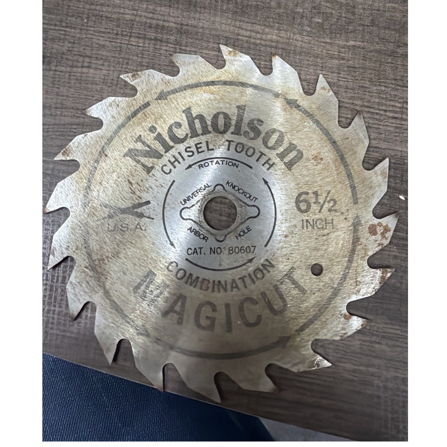 Nicholson Magicut Combination Chisel Tooth Circular Saw Blade 6.5in 24T Steel
