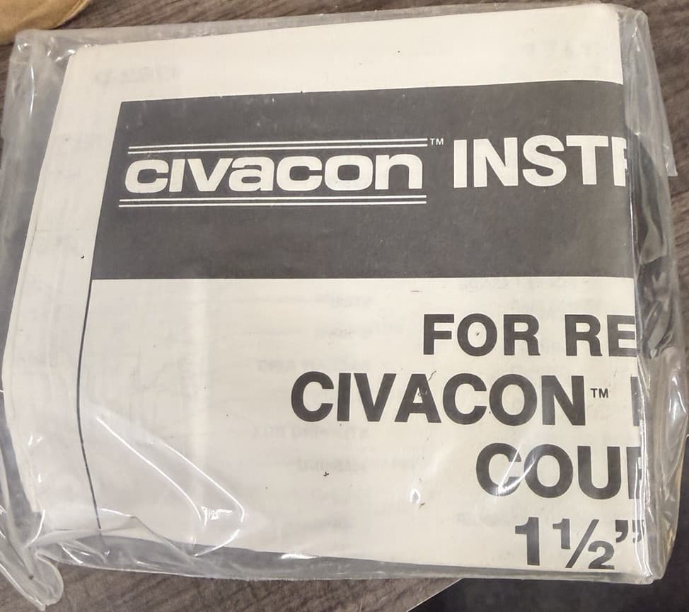 Civacon 1.5 Inch Replacement Coupler Kit Fitting and Adapter Set
