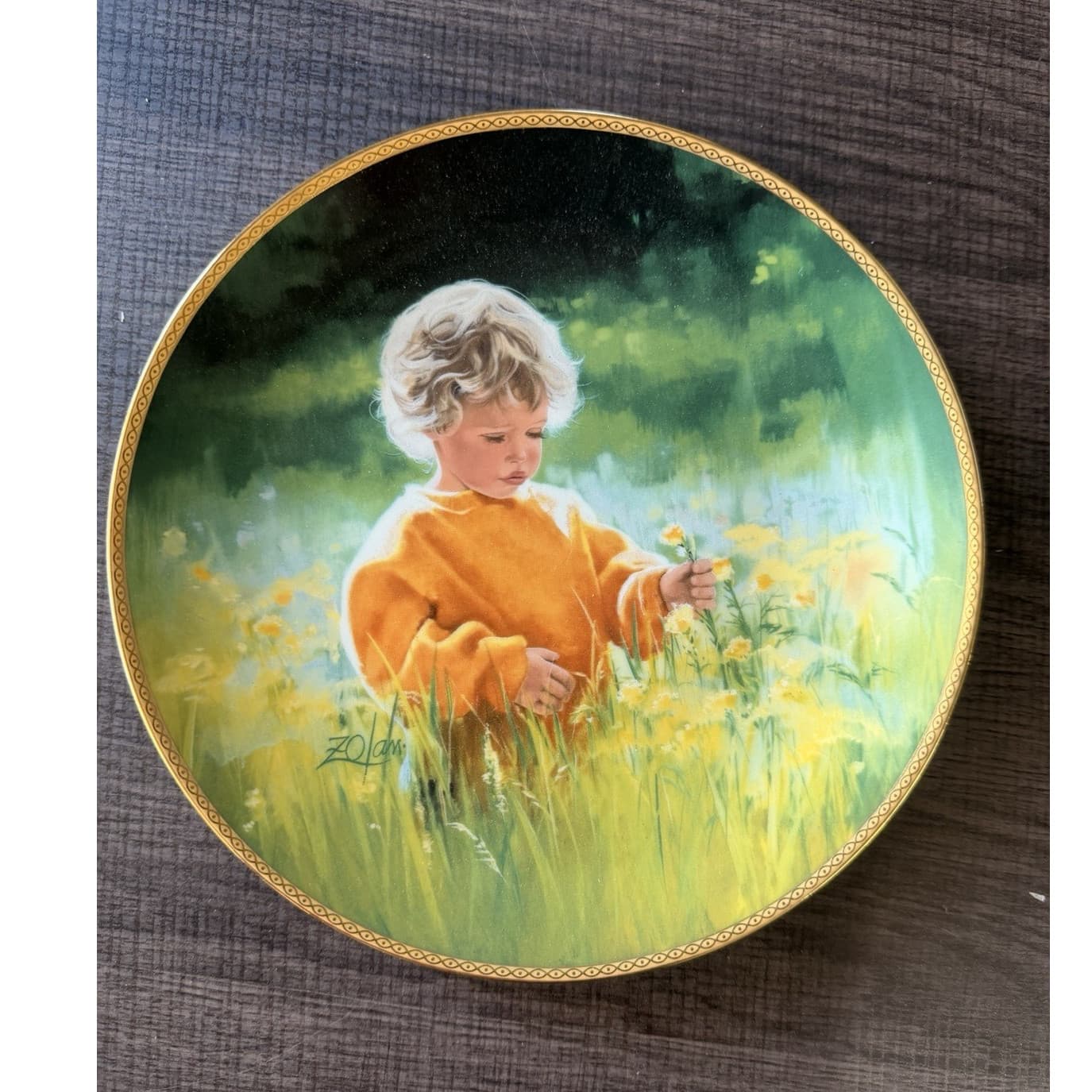 Knowles A Time for Peace Collector Plate Donald Zolan March of Dimes 1989