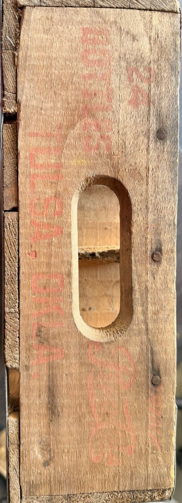 Pepsi Vintage Wooden Brown Soda Crate Bottle Carrier Advertising Collectible