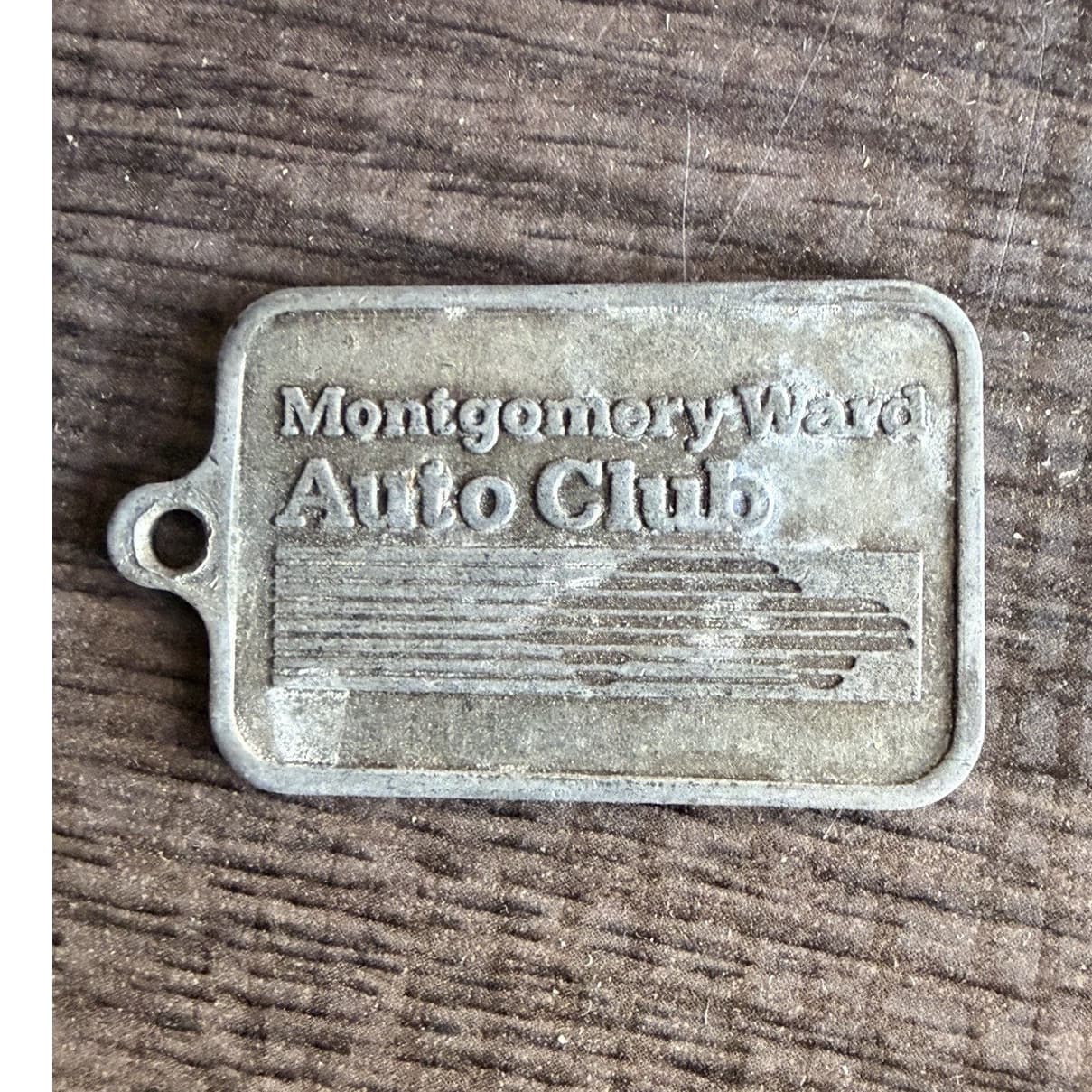 Montgomery Ward Auto Club Keychain Tag A178170 Schaumburg IL 1970