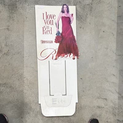 Ballatore Store Display Standee Red White 'I Love You in Red' 2002