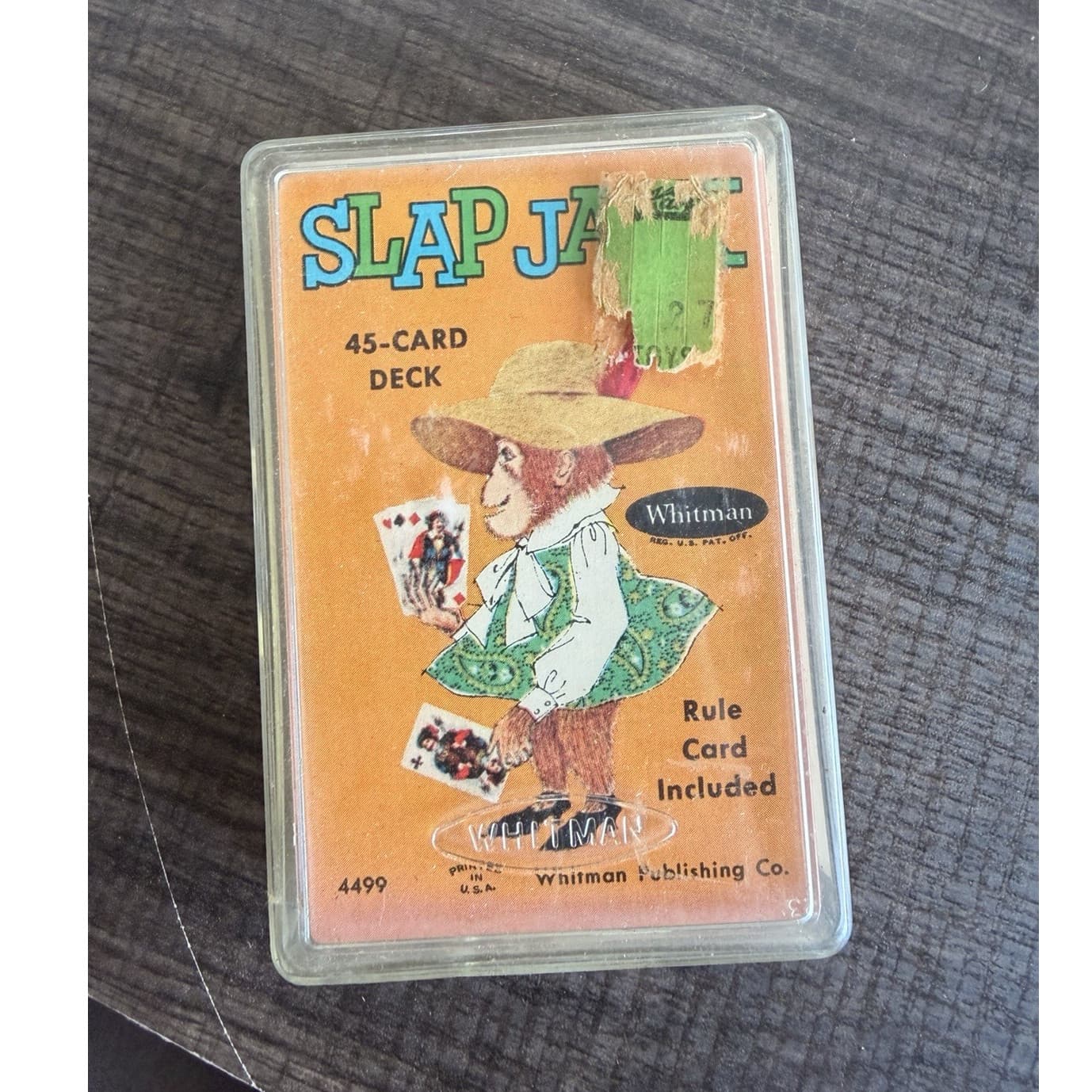 Vintage 1965 Whitman Slap Jack Animals 45-Card Deck w/ Rule Card