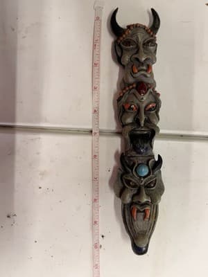 Dirk Dagger, Resin Handle, Demon Faces Sheath, Stainless Steel, 14 Inch