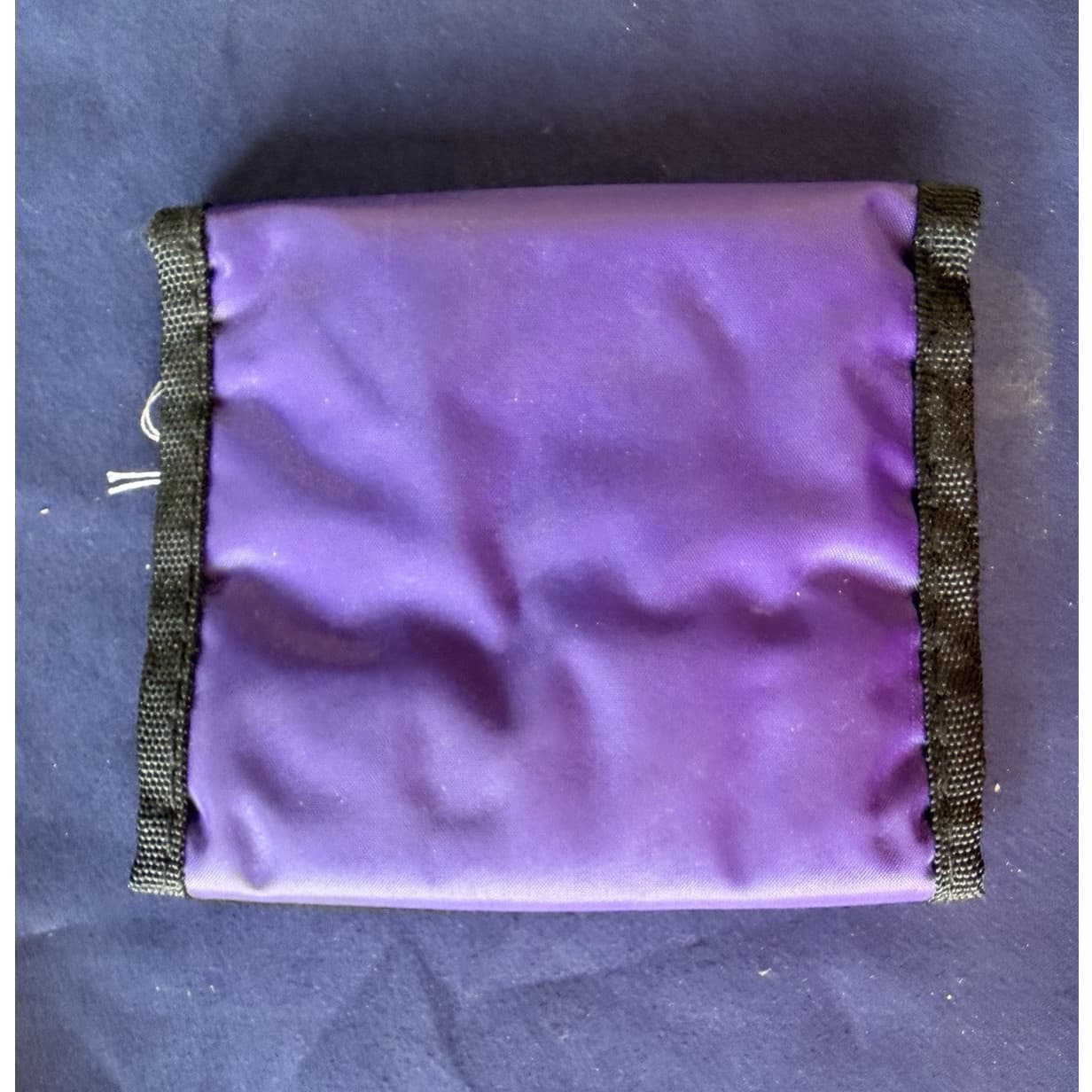 Endless Summer Purple & Black Trifold Wallet with Zipper, Hook-and-Loop,