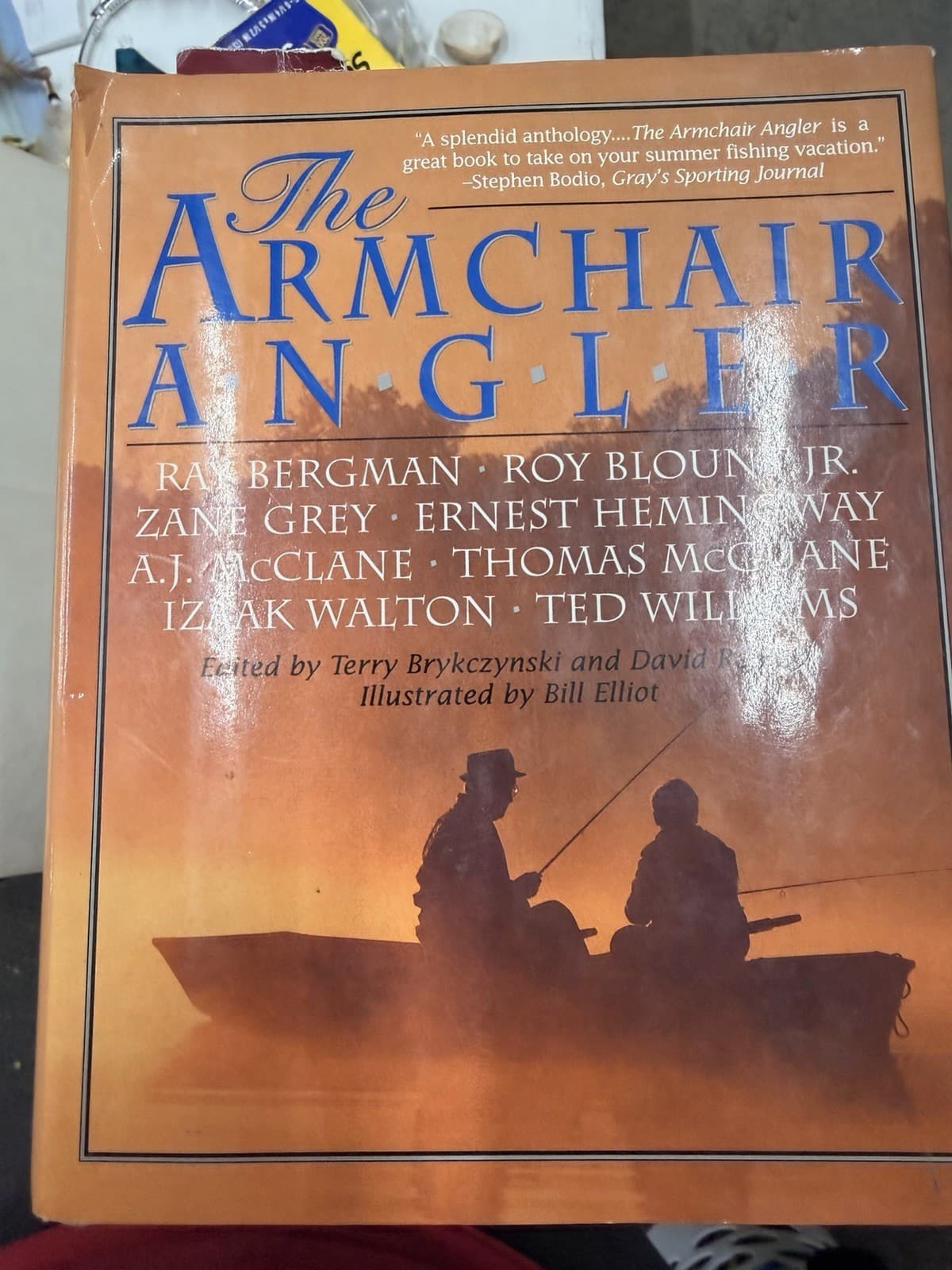 Terry Brykczynski Armchair Angler Hardcover 1st Galahad Ed 1994 DJ Illus
