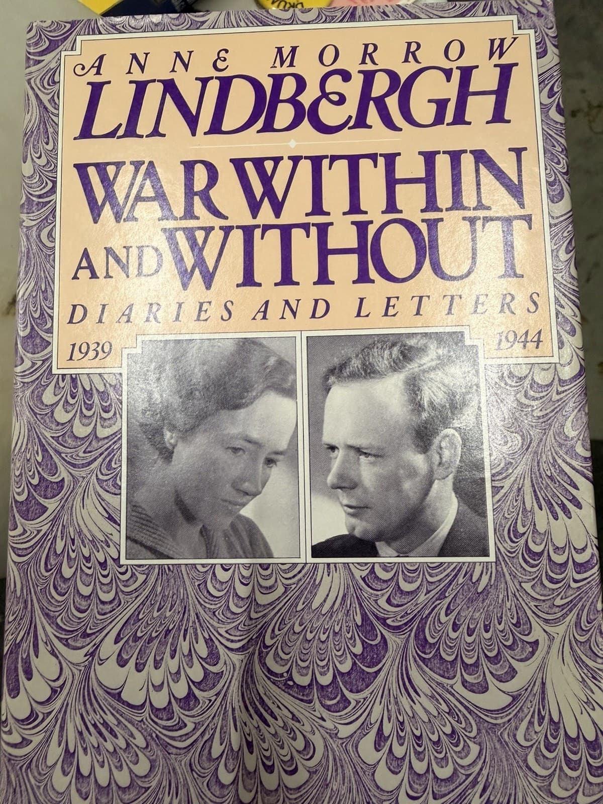 Anne Morrow Lindbergh War Within and Without Hardcover 1st 1980 w/ DJ