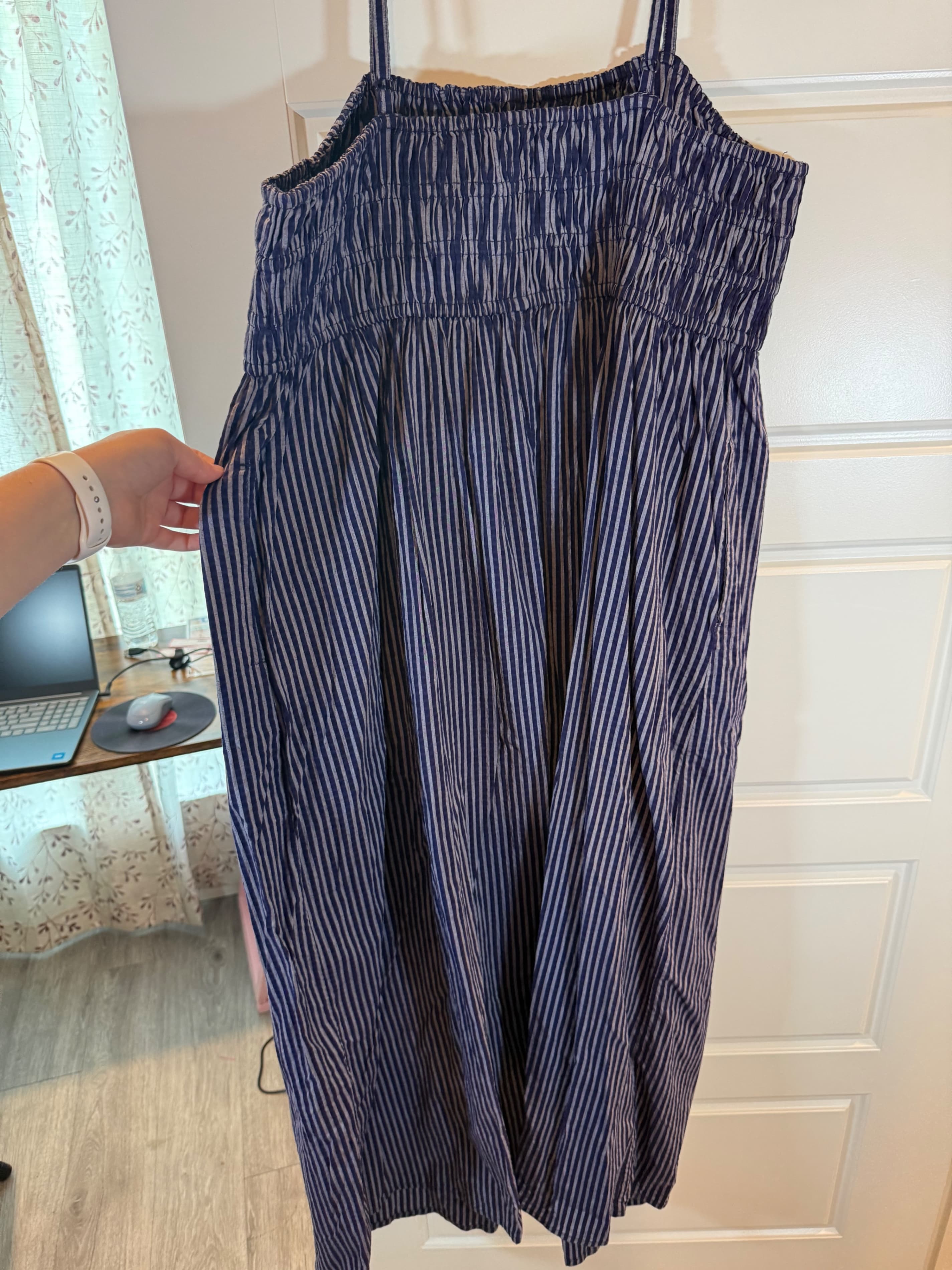 A New Day Blue Striped Maxi Dress XL - Image 1