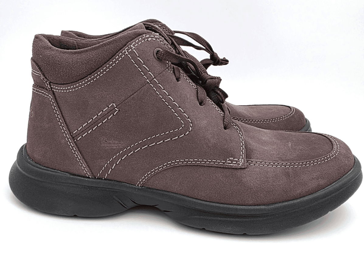 Clarks Men's Bradley Mid Oxford Boot Taupe Suede NEW 9 W Lace Up - Image 1