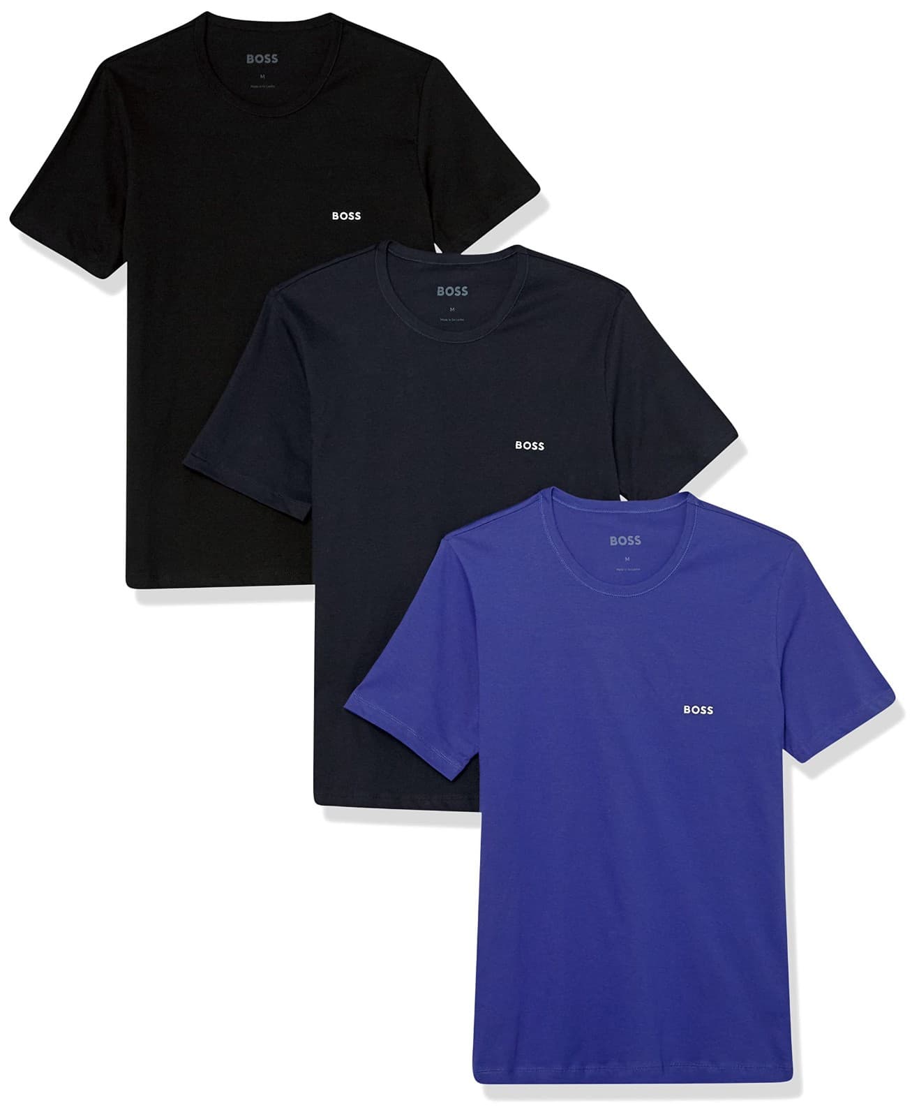 Boss Hugo Boss 50475266 Classic Crew Neck T-Shirt Regular Fit Large - 3 Pack - Image 1