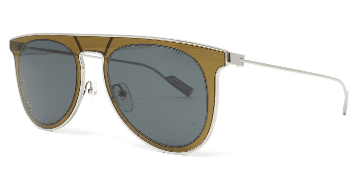 Salvatore Ferragamo Sunglasses SF209SM - Olive Green/ Blue 53-19-145 - Image 1