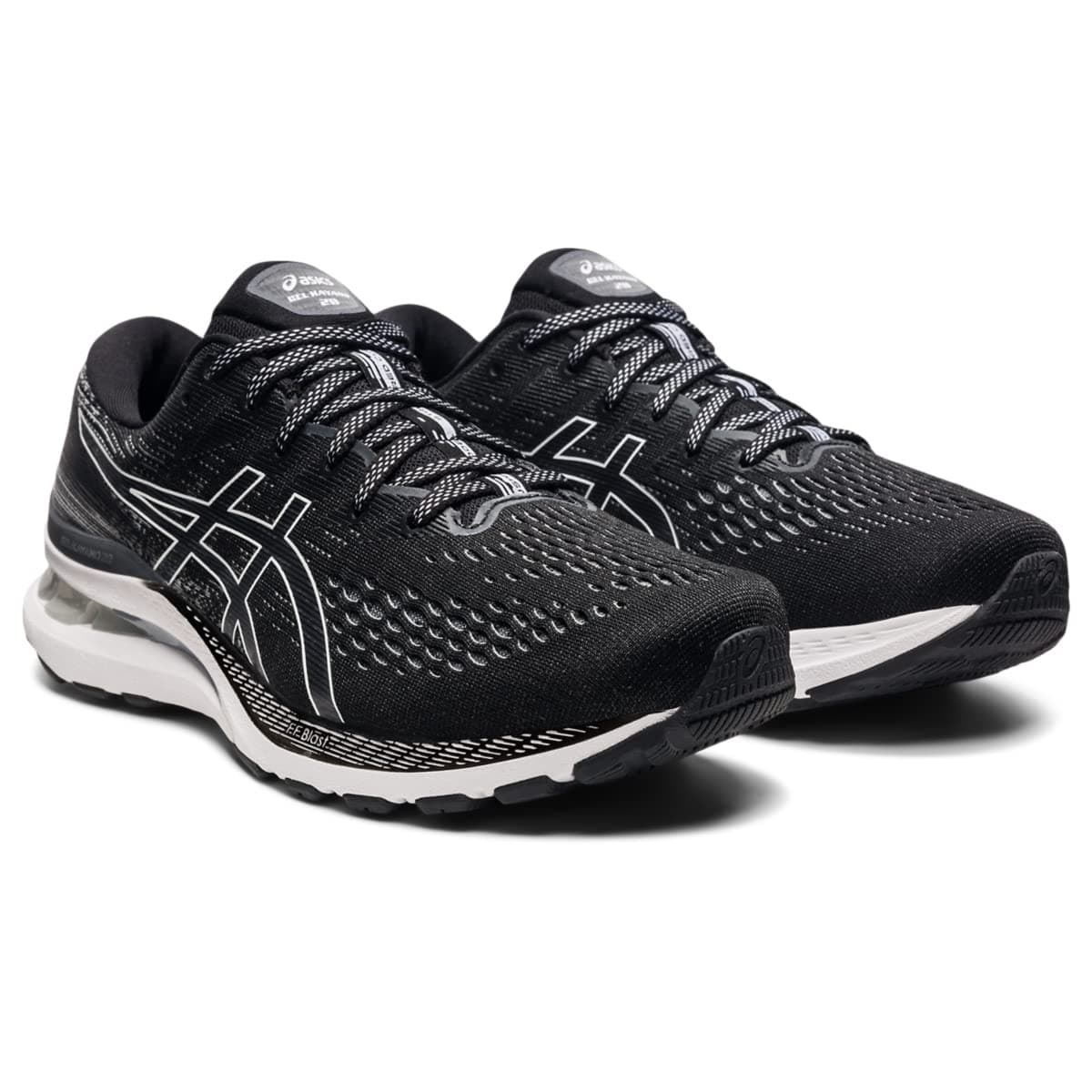 Asics Men's Gel Kayano 28 Running Shoes Black/White 12.5 M - Image 1