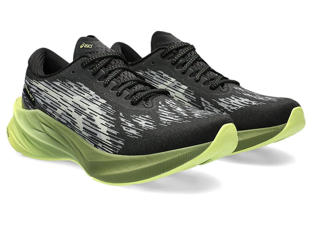 ASICS Novablast 3 Men's Running Shoes, Black Dried Leaf Green US 9 - Image 1