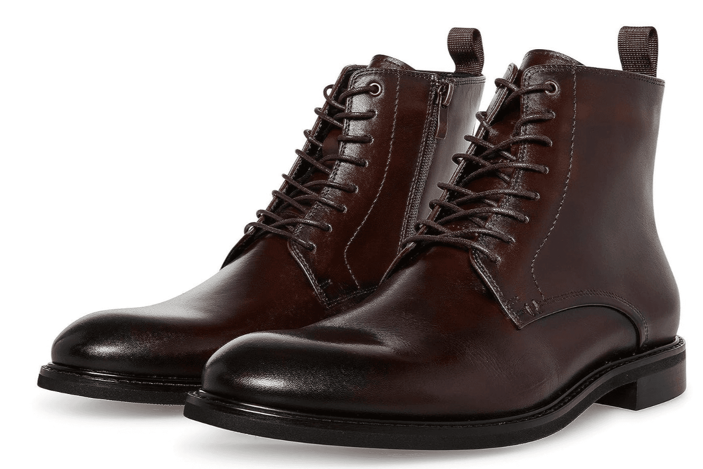 Steve Madden Yorick Men’s Leather Boots Brown Casual Lace Up Size 12 M - Image 1