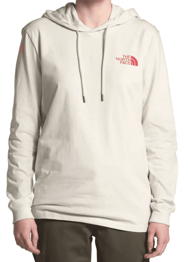 The North Face women’s Peaceful Explorer lightweight pullover hooded Tshirt M - Image 1
