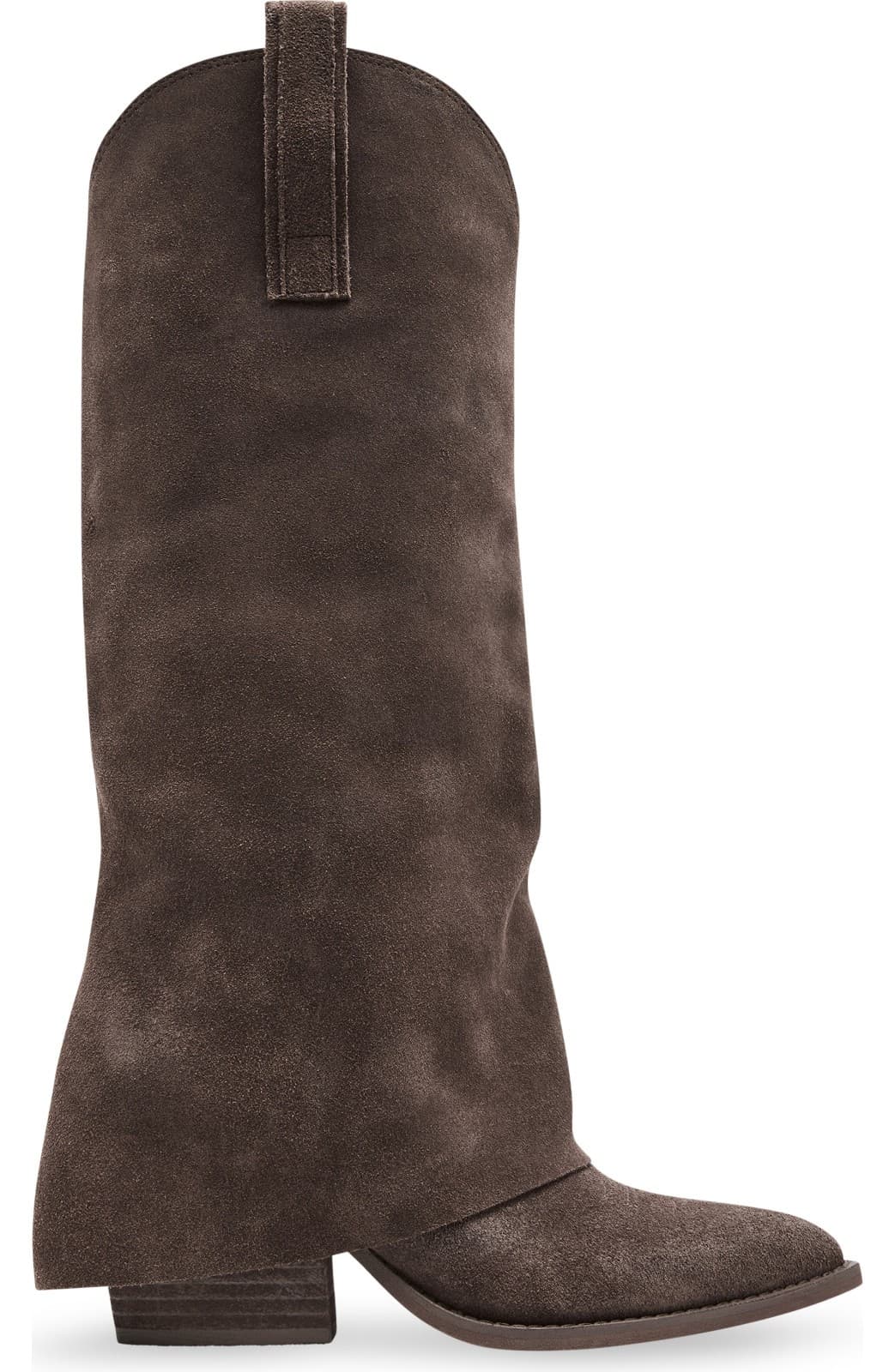 Steve Madden Women's Sorvino Taupe Suede block heel 11 Medium - Image 1