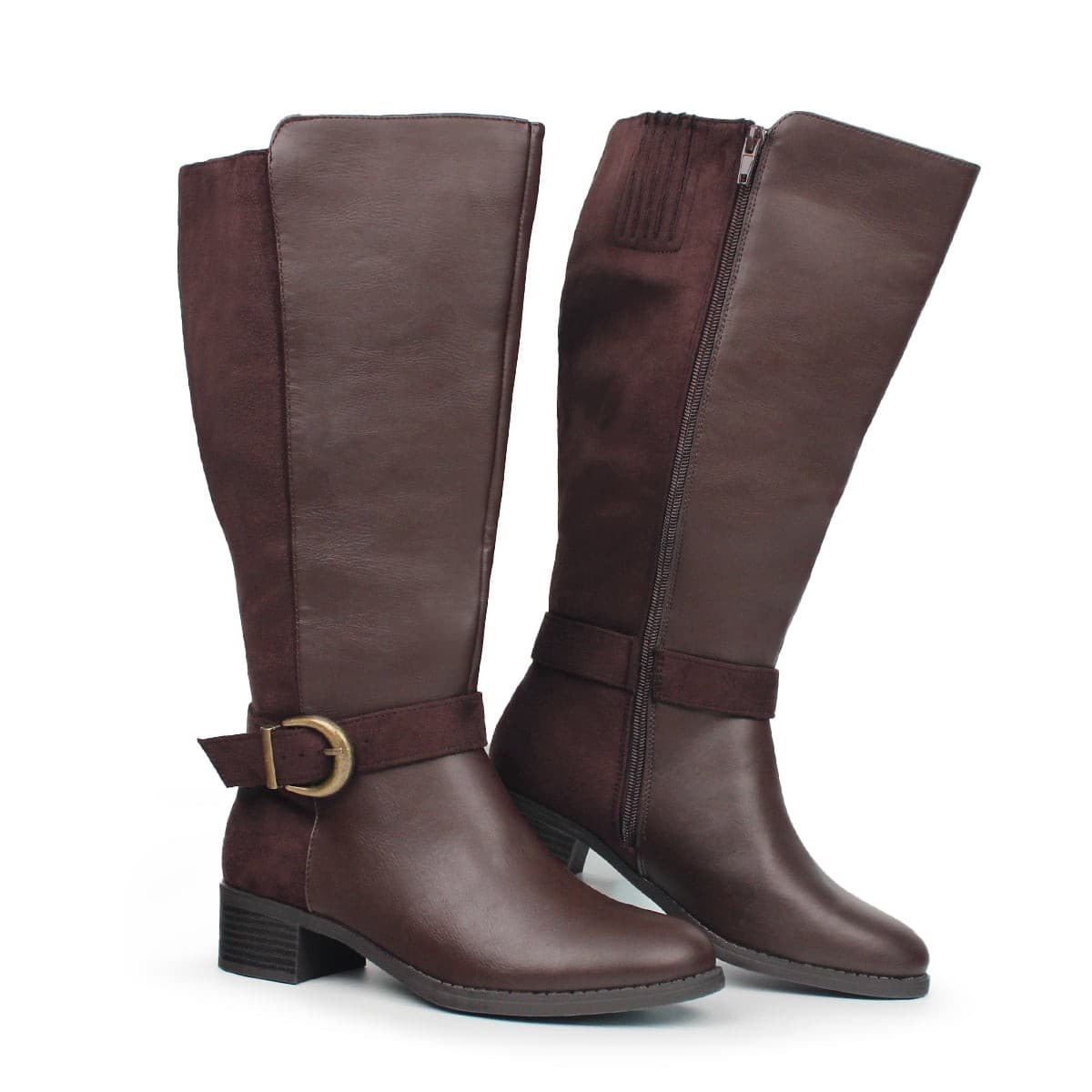 David Tate Women's Branson- Extra Wide Shaft Boot Size Brown 8 W US - Image 1