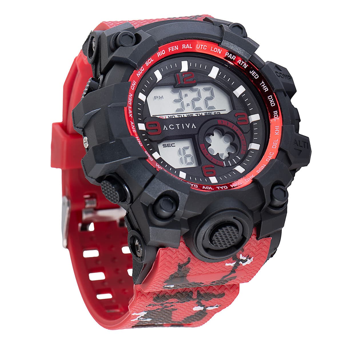 Activa X Invicta Men's Watch - 54.5mm, Red (ACW435-001) - Image 1