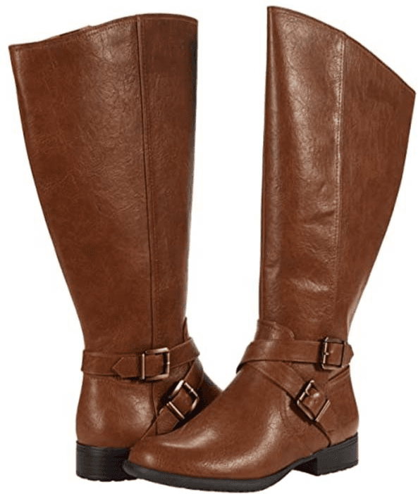 LIFE STRIDE Womens Tan Ring Wide Calf Xion Riding Boot- Size 9 M - Image 1