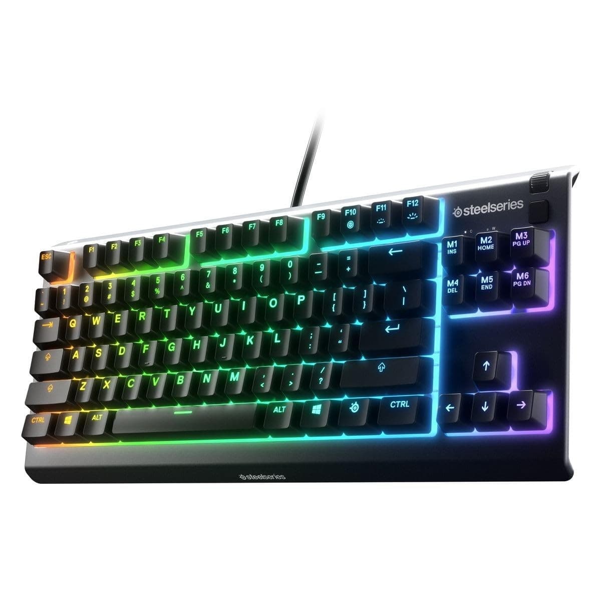 SteelSeries Apex 3 TKL Tenkeyless Gaming Keyboard Wired Quiet RGB, Anti-Ghosting - Image 1