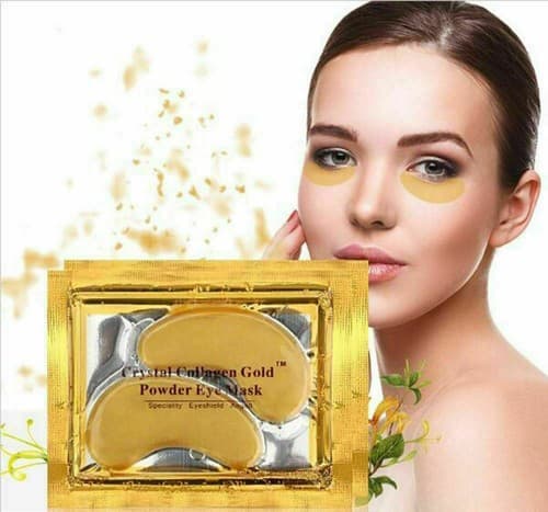 60 Pcs Gold Crystal Collagen Eye Mask Patch Wrinkle Anti Aging Dark Circle Pads - Image 1