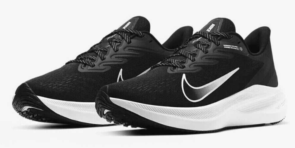 Nike Men's Air Zoom Winflo 7 Running Shoe, Particle Grey/Black-white, 9.5 US - Image 1
