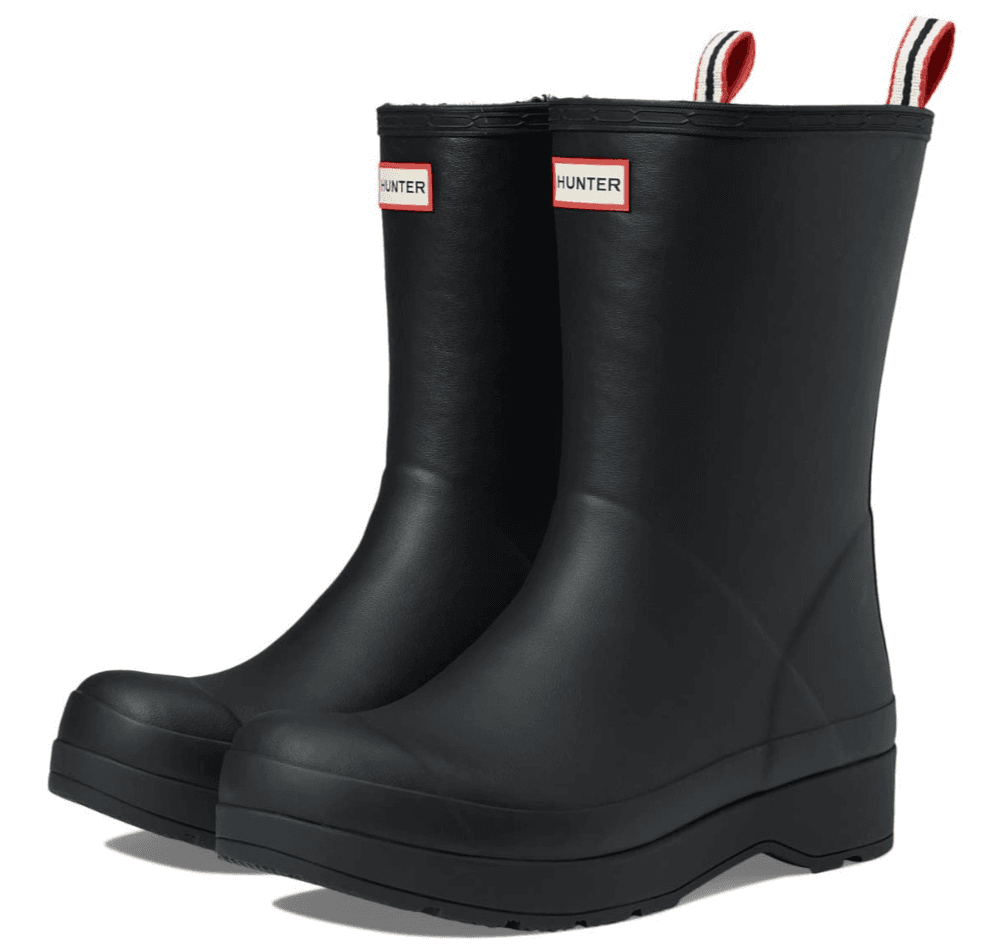 HUNTER M PLAY MID BOOT Rain Men's Boots Black Size 13 M - Image 1