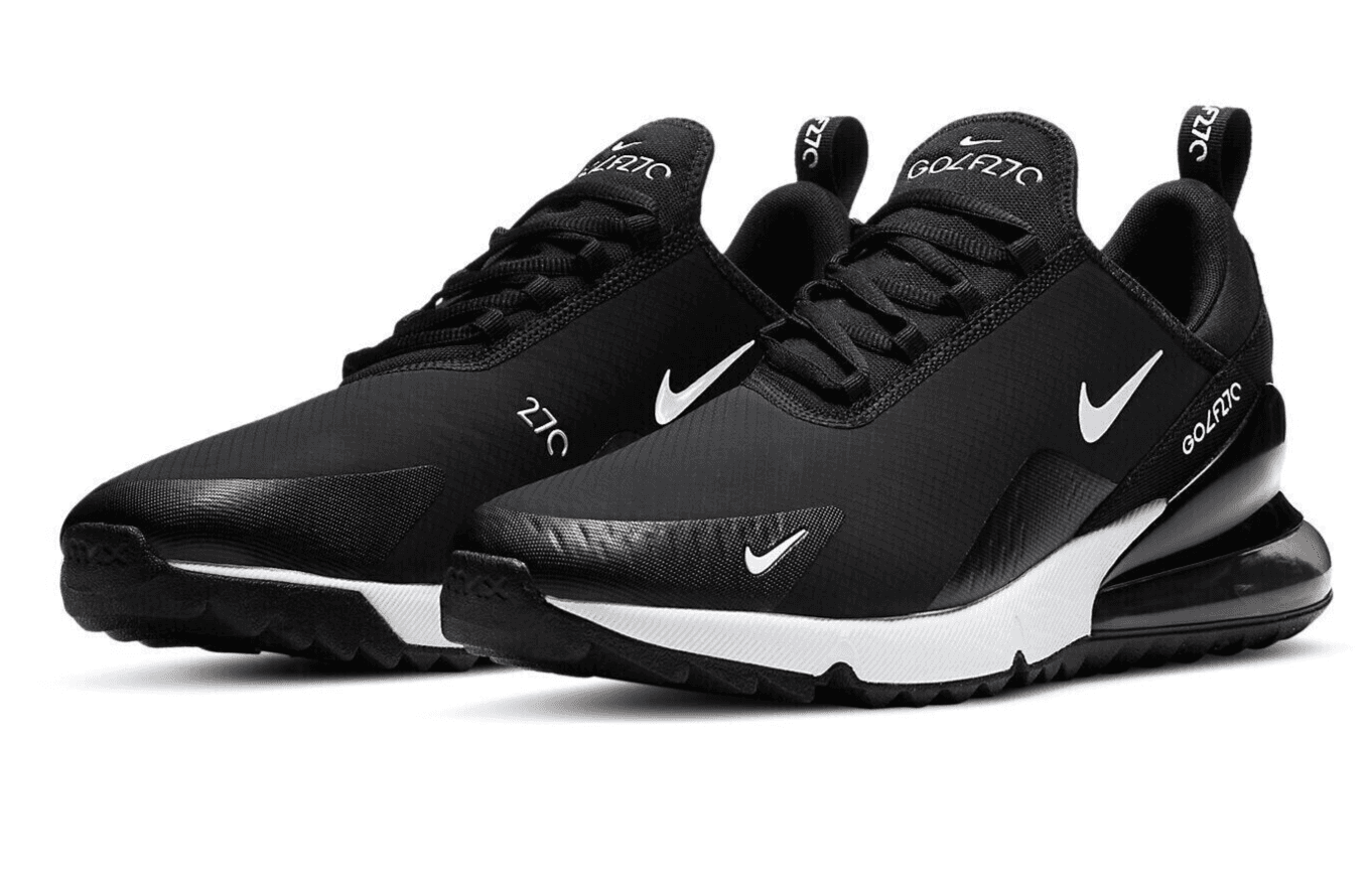 Nike Air Max 270 Golf Men's running shoes Black White CK6483 001 Size 8 - Image 1