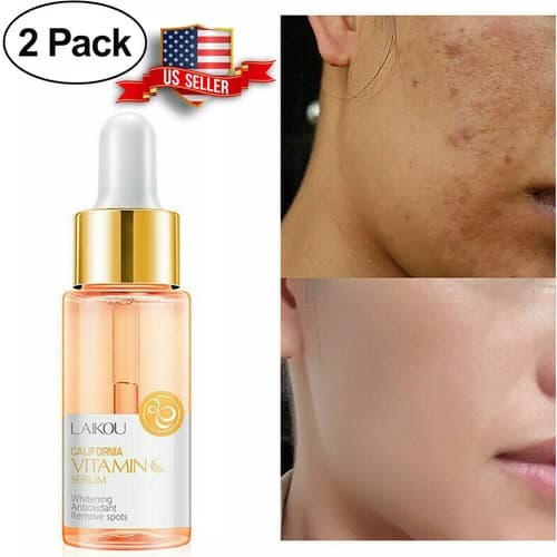 2 Pack Whitening Antioxidant Remove Spots Firm Soothing Vitamin C Serum 15ml - Image 1