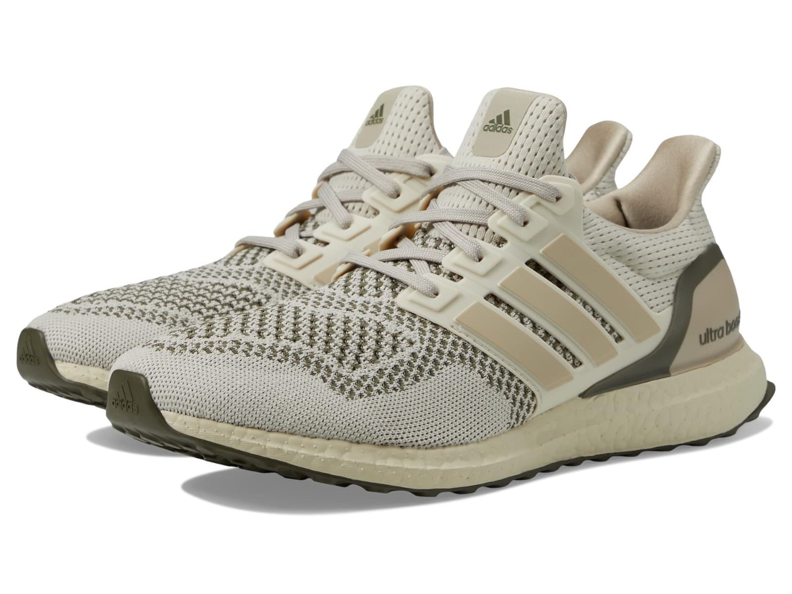 Adidas Men's Ultraboost 1.0 Running Shoes Alumina/Wonder Beige/Olive Strata 14 M - Image 1