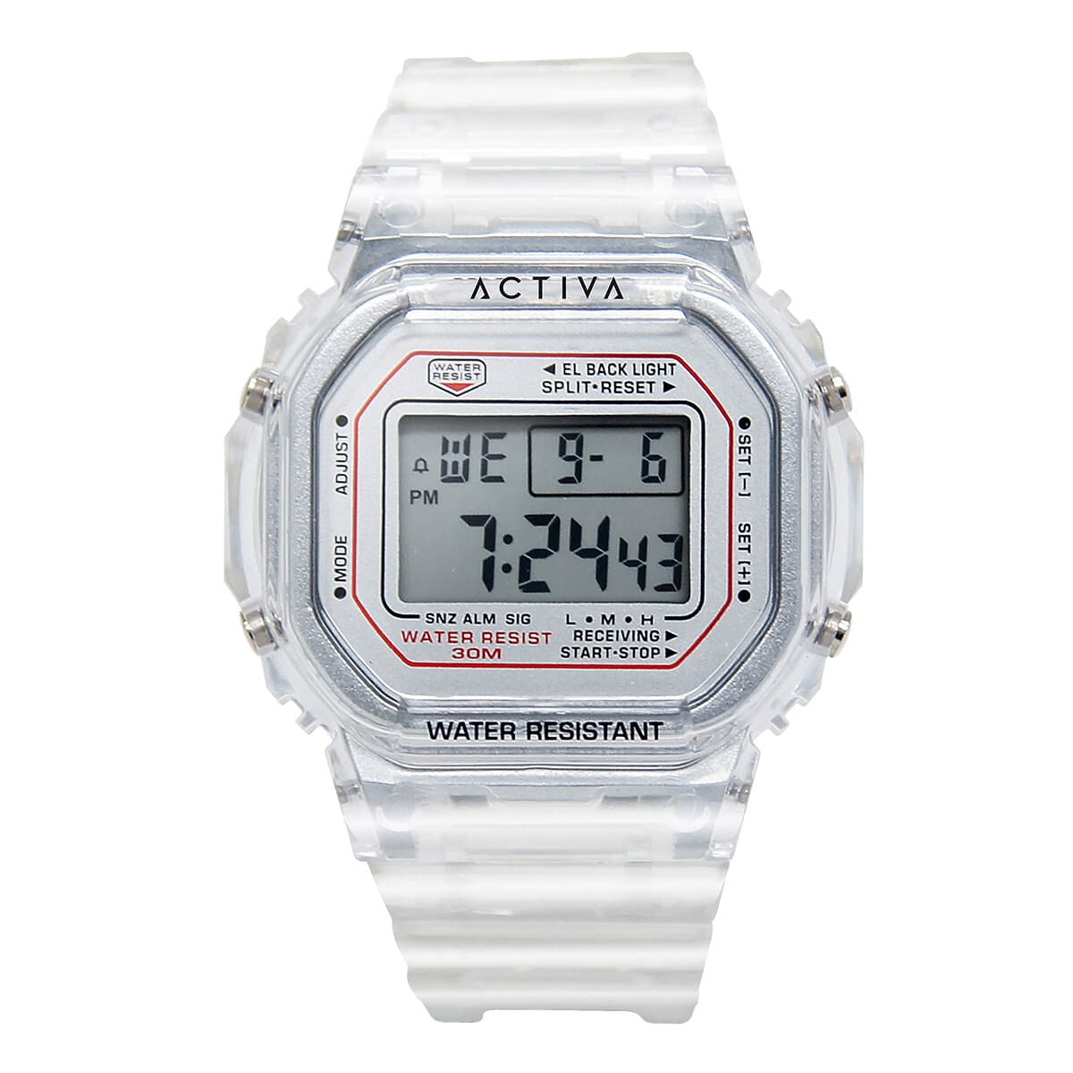 Activa Retro X Invicta Men's Digital Watch 44.5mm Transparent - Image 1